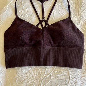 Alo Yoga - Alosoft lavish bra - sold out oxblood heather size small